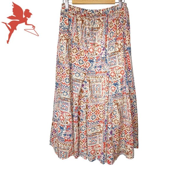 Lauren Ralph Lauren Dresses & Skirts - RALPH LAUREN Southwestern Print Lined A-Lined Midi Skirt